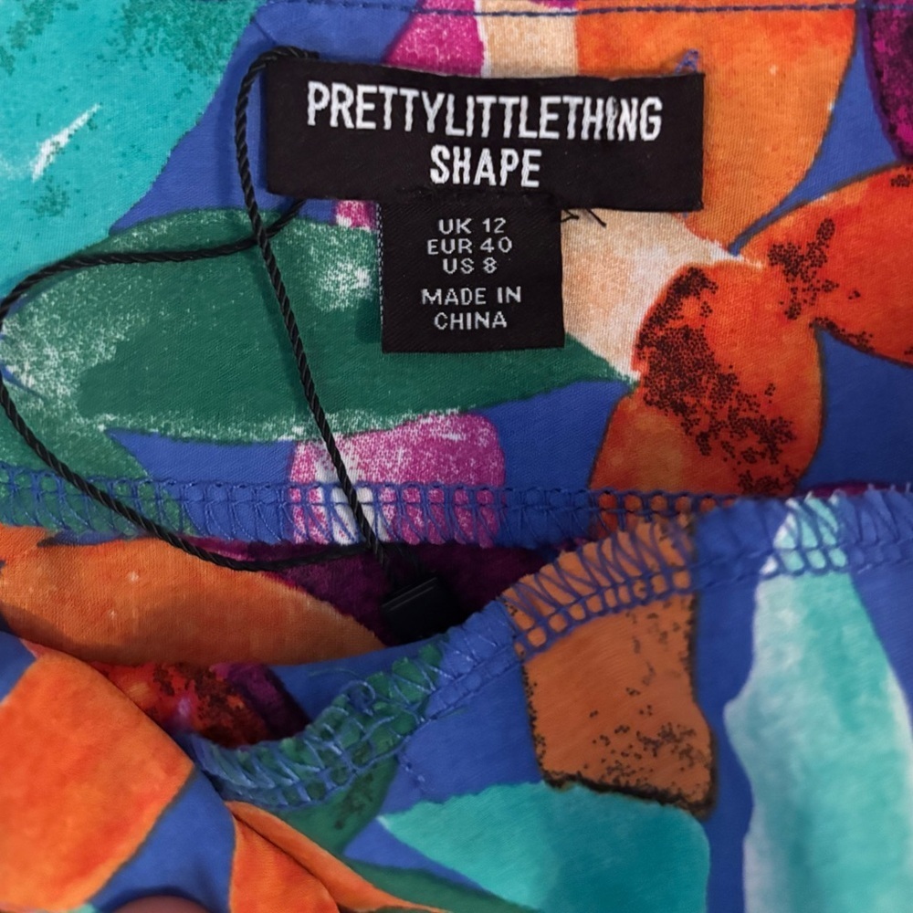 PrettyLittleThing Multicolor Floral Ruffle Mini Skirt - Picture 3 of 3
